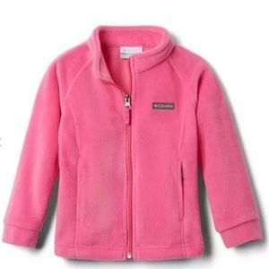 Columbia Fleece Zip up Pink Jacket Size 2T Girls